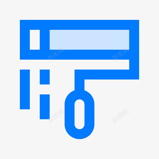 油漆辊建筑师3蓝色图标svg_新图网 https://ixintu.com 建筑师3 油漆辊 蓝色
