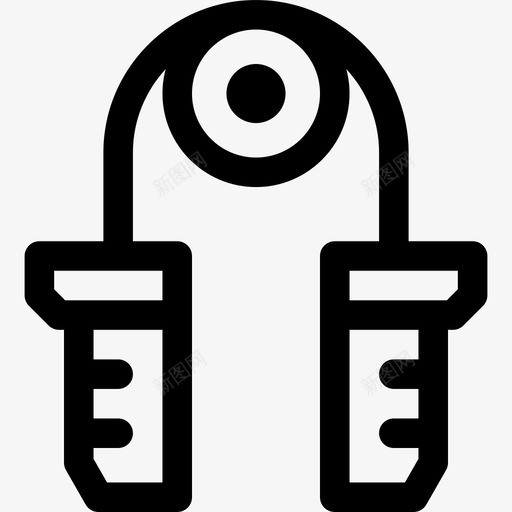 跳绳健身房64直线型图标svg_新图网 https://ixintu.com 健身房 直线 线型 跳绳