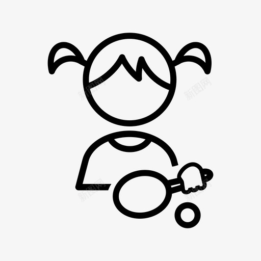 打乒乓球乒乓球体育图标svg_新图网 https://ixintu.com 乒乓球 体育