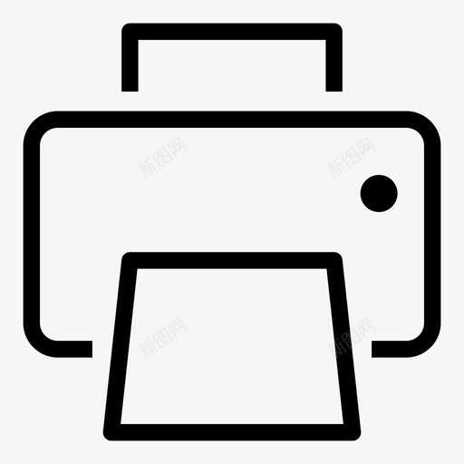 旋转式打印机打印机办公设备图标svg_新图网 https://ixintu.com 办公设备 打印机 旋转式