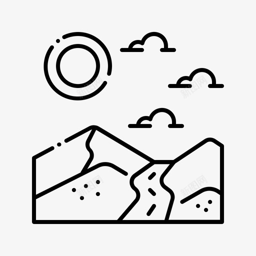 沙漠路沥青高速公路图标svg_新图网 https://ixintu.com 景观 沙漠路 沥青 高速公路