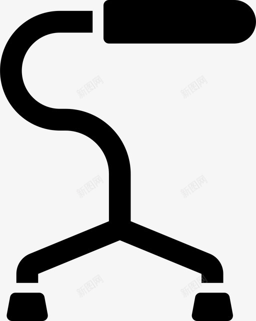 拐杖治疗32填充图标svg_新图网 https://ixintu.com 填充 拐杖 治疗