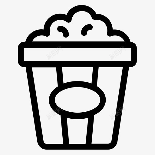 爆米花电影院小吃快餐图标svg_新图网 https://ixintu.com 制作 图标 小吃 快餐 快餐盒 爆米花 电影 电影院 零食