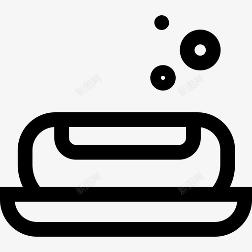 香皂美容96线性图标svg_新图网 https://ixintu.com 线性 美容96 香皂