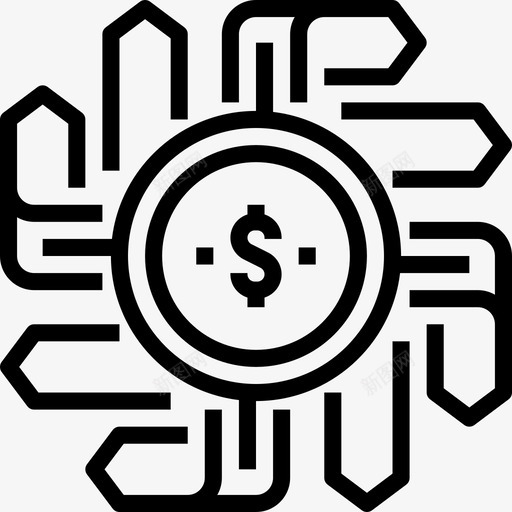 投资全球业务13线性图标svg_新图网 https://ixintu.com 全球业务13 投资 线性