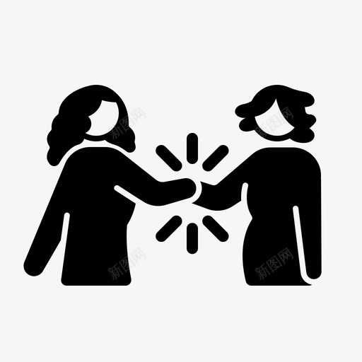尊重女性认可图标svg_新图网 https://ixintu.com 合作 团结 团队合作 女性 尊重 欣赏 荣誉 认可 重新定义女性 钦佩