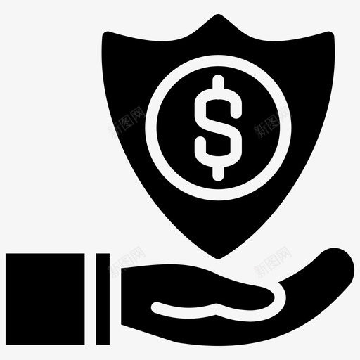 金融保险商业投资图标svg_新图网 https://ixintu.com 保护 保险 商业 投资 稳健 金融 金融保险