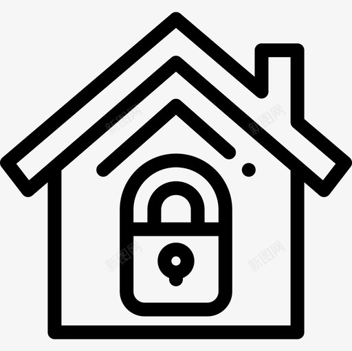房屋保险26直系图标svg_新图网 https://ixintu.com 保险 房屋 直系