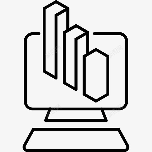 图表分析计算机图标svg_新图网 https://ixintu.com web web分析 分析 图形 图表 屏幕 计算机