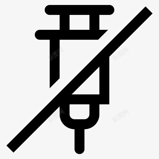 不注射健康医药图标svg_新图网 https://ixintu.com 健康 医药 注射 注射器 药房