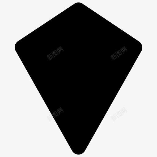 风筝几何形状图标svg_新图网 https://ixintu.com 几何 形状 风筝