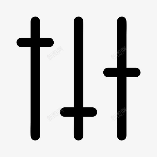 过滤器控制均衡器图标svg_新图网 https://ixintu.com 均衡器 控制 电平 网络 设置 过滤器