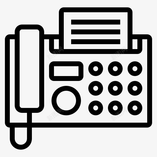 传真联系人传真机图标svg_新图网 https://ixintu.com 传真 传真机 打印机 电话 联系人 通讯