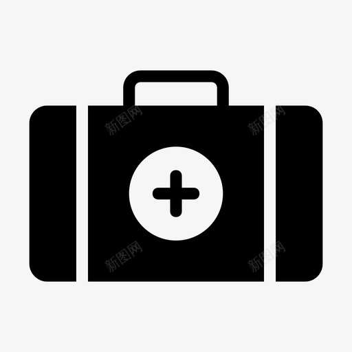 急救箱包公文包图标svg_新图网 https://ixintu.com 公文包 医疗 医疗卫生 急救箱 标志