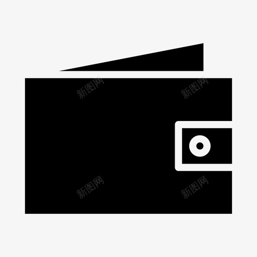 钱包现金付款图标svg_新图网 https://ixintu.com 付款 商业实体 现金 钱包