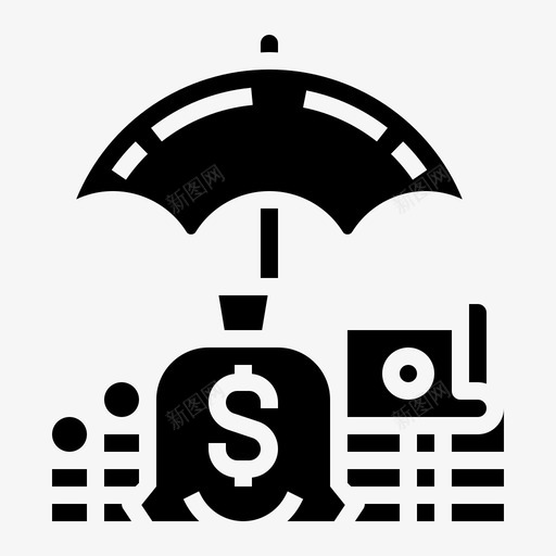 钱保险61可靠图标svg_新图网 https://ixintu.com 保险 可靠