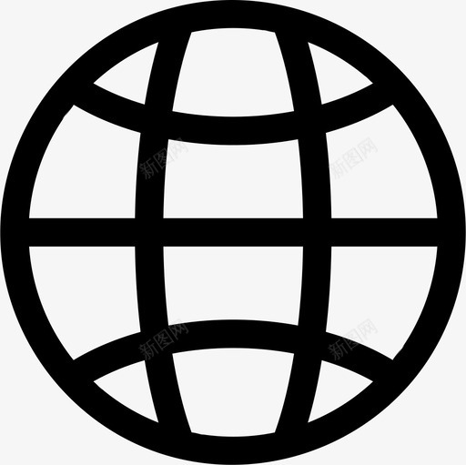全球物流84直线图标svg_新图网 https://ixintu.com 全球 物流 直线