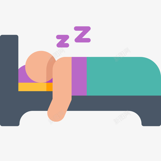 睡眠治疗38平卧图标svg_新图网 https://ixintu.com 平卧 治疗 睡眠