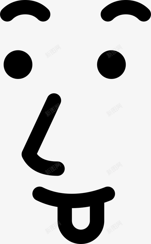 无礼的恶作剧的人图标svg_新图网 https://ixintu.com 不公 公开 剧的 恶作 无礼 舌头