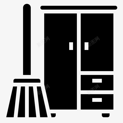 衣柜干净衣服图标svg_新图网 https://ixintu.com 字形 干净 整洁 清洁 衣服 衣柜