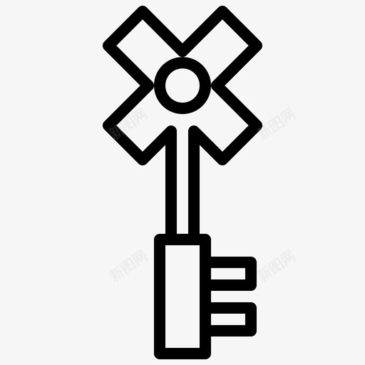 钥匙中世纪59直纹图标svg_新图网 https://ixintu.com 中世纪 直纹 钥匙