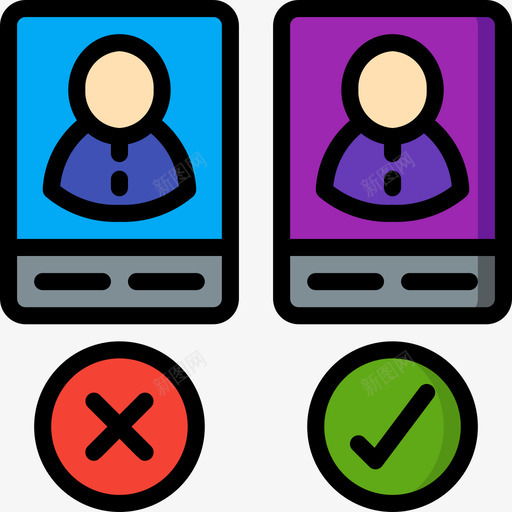 候选人管理员1线性颜色图标svg_新图网 https://ixintu.com 候选人 管理员 线性 颜色