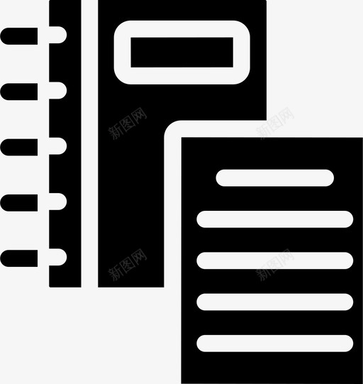 书业务知识图标svg_新图网 https://ixintu.com 业务 分类帐 知识 笔记本
