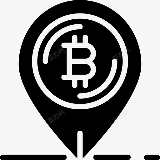 比特币加密和货币5实心图标svg_新图网 https://ixintu.com 加密和货币5 实心 比特币