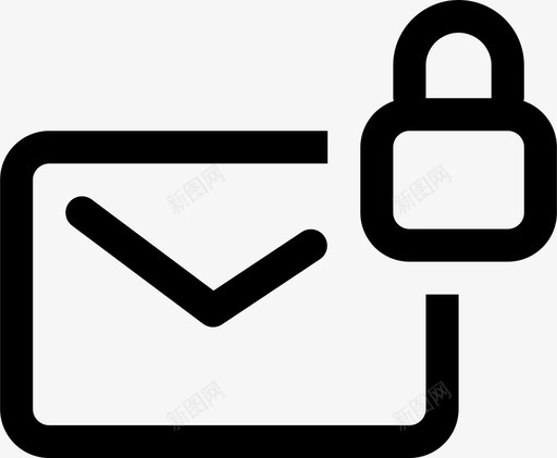 邮件锁定电子邮件信封图标svg_新图网 https://ixintu.com mighticon 信封 电子邮件 邮件 锁定
