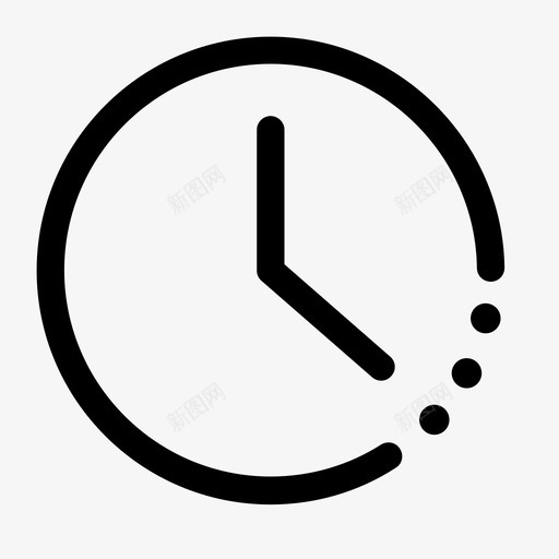 迟到svg_新图网 https://ixintu.com 迟到