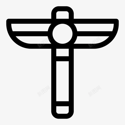 权杖古代埃及图标svg_新图网 https://ixintu.com 古代 国王 埃及 权杖 法老