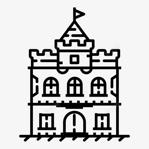 房屋建筑城市图标svg_新图网 https://ixintu.com 历史 城市 城镇 市中心 建筑 房屋 景观