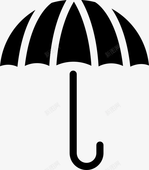 伞雨夏天图标svg_新图网 https://ixintu.com 夏天