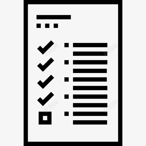 待办事项列表策略39线性图标svg_新图网 https://ixintu.com 待办事项列表 策略39 线性