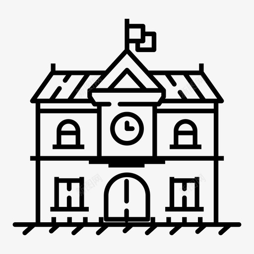 房屋建筑城市图标svg_新图网 https://ixintu.com 历史 城市 城镇 市中心 建筑 房屋 景观