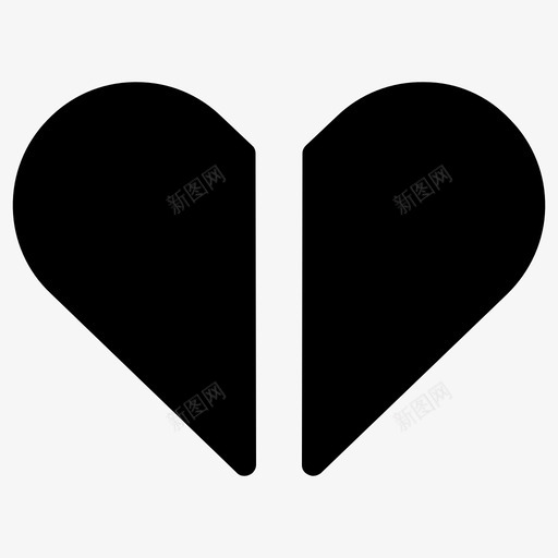 爱坏破碎图标svg_新图网 https://ixintu.com 坏 心 爱 爱雕文2 破碎