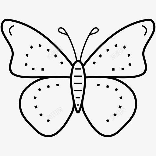 蝴蝶昆虫飞蛾图标svg_新图网 https://ixintu.com 昆虫 纹身 蝴蝶 飞蛾
