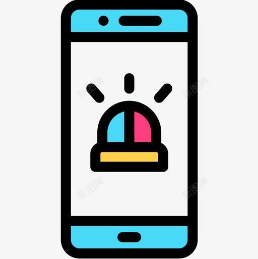 智能手机网络犯罪13线性颜色图标svg_新图网 https://ixintu.com 手机 智能 犯罪 线性 网络 颜色