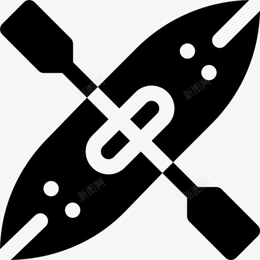 皮艇极限运动1填充图标svg_新图网 https://ixintu.com 填充 极限运动1 皮艇
