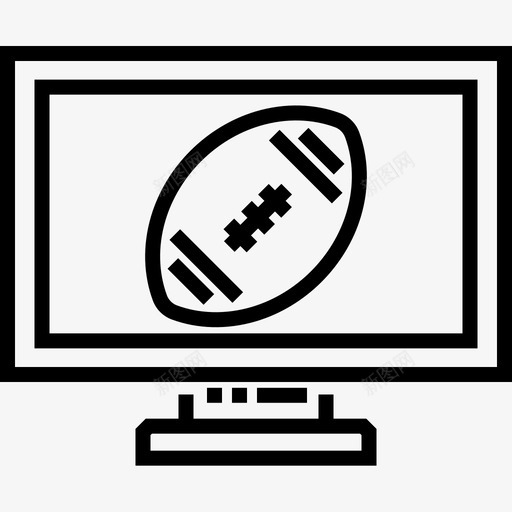 现场体育美式足球7线性图标svg_新图网 https://ixintu.com 体育 现场 线性 美式 足球