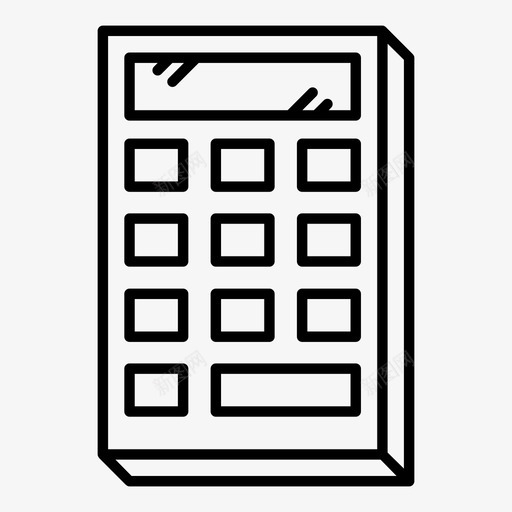 计算器按钮计算图标svg_新图网 https://ixintu.com 学校教育 按钮 计算 计算器 计算机 评估器