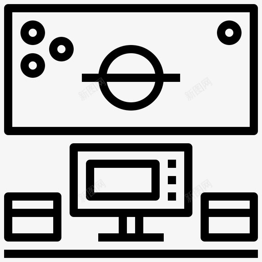 飞船控制室地球轨道图标svg_新图网 https://ixintu.com 地球 太空 控制室 行星 轨道 轮廓 飞船