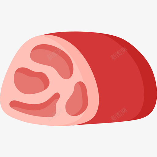肉饼肉铺15扁平图标svg_新图网 https://ixintu.com 卖肉 扁平 肉铺15 肉饼