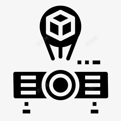 投影仪自由职业实心图标svg_新图网 https://ixintu.com 实心 投影仪 职业 自由