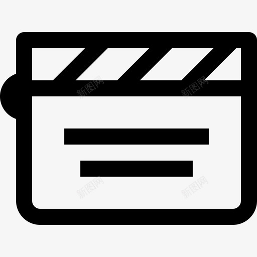 隔板音视频1线性图标svg_新图网 https://ixintu.com 线性 隔板 音视频
