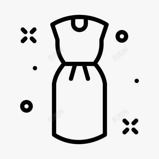 衣服衣服133直线型图标svg_新图网 https://ixintu.com 直线型 衣服 衣服133