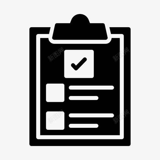 完成项目项目行检查剪贴板图标svg_新图网 https://ixintu.com 剪贴板 完成 检查 行检 项目