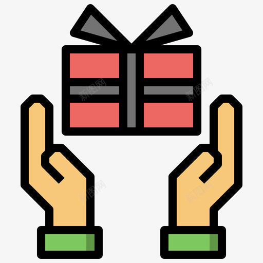 礼品购物中心5线性颜色图标svg_新图网 https://ixintu.com 礼品 线性 购物中心 颜色