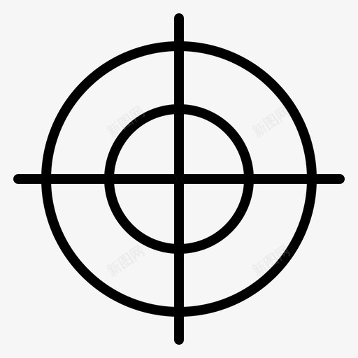 进球瞄准十字准星图标svg_新图网 https://ixintu.com 体育 准星 十字 瞄准 进球 马克