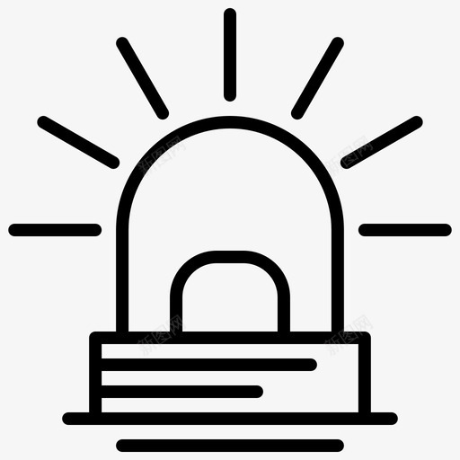 报警烧伤消防员图标svg_新图网 https://ixintu.com 常规 报警 消防员 烧伤 线路